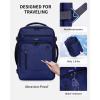 imageECOHUB 17quot Small Travel Backpack United Airlines Personal Item Bag 17x10x9 with 16 Pockets Water Resistant Rucksacks Fit 156quot Laptop AirTag Pocket Lightweight Casual Daypack 25L BlackBlue3