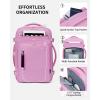 imageECOHUB 17quot Small Travel Backpack United Airlines Personal Item Bag 17x10x9 with 16 Pockets Water Resistant Rucksacks Fit 156quot Laptop AirTag Pocket Lightweight Casual Daypack 25L BlackPink
