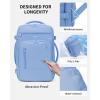 imageECOHUB 17quot Small Travel Backpack United Airlines Personal Item Bag 17x10x9 with 16 Pockets Water Resistant Rucksacks Fit 156quot Laptop AirTag Pocket Lightweight Casual Daypack 25L BlackLight Blue