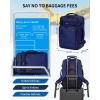 imageECOHUB 17quot Small Travel Backpack United Airlines Personal Item Bag 17x10x9 with 16 Pockets Water Resistant Rucksacks Fit 156quot Laptop AirTag Pocket Lightweight Casual Daypack 25L BlackBlue3