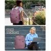 imageECOHUB 17quot Small Travel Backpack United Airlines Personal Item Bag 17x10x9 with 16 Pockets Water Resistant Rucksacks Fit 156quot Laptop AirTag Pocket Lightweight Casual Daypack 25L BlackPink2