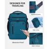 imageECOHUB 17quot Small Travel Backpack United Airlines Personal Item Bag 17x10x9 with 16 Pockets Water Resistant Rucksacks Fit 156quot Laptop AirTag Pocket Lightweight Casual Daypack 25L BlackBlue Green2