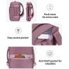 imageECOHUB 17quot Small Travel Backpack United Airlines Personal Item Bag 17x10x9 with 16 Pockets Water Resistant Rucksacks Fit 156quot Laptop AirTag Pocket Lightweight Casual Daypack 25L BlackPink2