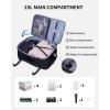 imageECOHUB 17quot Small Travel Backpack United Airlines Personal Item Bag Travel Toiletry Bag for Women