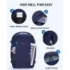 imageECOHUB 40L CarryOn Travel Backpack TSAFriendly AntiTheft WaterResistant Lightweight with 173 Laptop Compartment Durable PFASFree Rucksack BlackBlue
