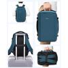 imageECOHUB 40L CarryOn Travel Backpack TSAFriendly AntiTheft WaterResistant Lightweight with 173 Laptop Compartment Durable PFASFree Rucksack BlackBlue Green