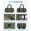 imageECOHUB 40L Gym Bag for Women Men Water Resistant Sports Duffle Bag with Shoe Compartment ampamp Wet Pocket Travel Weekender Camping BackpackArmy Green