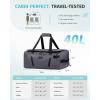 imageECOHUB 40L Gym Bag for Women Men Water Resistant Sports Duffle Bag with Shoe Compartment ampamp Wet Pocket Travel Weekender Camping BackpackGrey