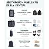 imageECOHUB 5 Set Compression Packing Cubes for Suitcases Organiser Bags Set Travel Essentials with Shoe Bags for Travel Tearresistant Travel Accessories with ID Tag Expandable Packing BagsNavy BlueNavy BlueCompress