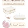 imageECOHUB 6 Set Compression Packing Cubes Lightweight Vacation Travel Essentials Durable Travel Accessories for Suitcase Carry On Luggage Organizer Bags Set with YKK Zippers Shoe Bag GreenBeige