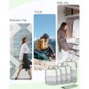 imageECOHUB 6 Set Compression Packing Cubes Lightweight Vacation Travel Essentials Durable Travel Accessories for Suitcase Carry On Luggage Organizer Bags Set with YKK Zippers Shoe Bag GreenGreen