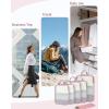 imageECOHUB 6 Set Compression Packing Cubes and Travel Backpack for Women