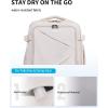 imageECOHUB Carry On Travel Backpack Expandable Airlines Personal Item Bag 18x14x8 Water Resistant 17 inch Laptop Backpack Flight Approved 12 Pockets 30L Work Backpacks with Wet Pocket ampamp Cable SlotWhite