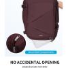 imageECOHUB Carry On Travel Backpack Expandable Airlines Personal Item Bag 18x14x8 Water Resistant 17 inch Laptop Backpack Flight Approved 12 Pockets 30L Work Backpacks with Wet Pocket ampamp Cable SlotRed