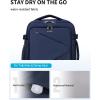 imageECOHUB Carry On Travel Backpack Expandable Airlines Personal Item Bag 18x14x8 Water Resistant 17 inch Laptop Backpack Flight Approved 12 Pockets 30L Work Backpacks with Wet Pocket ampamp Cable SlotBlue