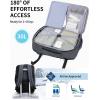 imageECOHUB Carry On Travel Backpack Expandable Airlines Personal Item Bag 18x14x8 Water Resistant 17 inch Laptop Backpack Flight Approved 12 Pockets 30L Work Backpacks with Wet Pocket ampamp Cable SlotGrey