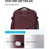 imageECOHUB Carry On Travel Backpack Expandable Airlines Personal Item Bag 18x14x8 Water Resistant 17 inch Laptop Backpack Flight Approved 12 Pockets 30L Work Backpacks with Wet Pocket ampamp Cable SlotRed