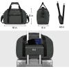 imageECOHUB For Spirit Airlines Personal Item Bag 18x14x8 Travel Duffel Bags with Laptop Compartment ampamp Shoe Bag Underseat Carry on Handbag with Wet Pocket 30L BlackGrey