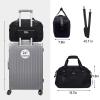 imageECOHUB For Spirit Airlines Personal Item Bag 18x14x8 Travel Duffel Bags with Laptop Compartment ampamp Shoe Bag Underseat Carry on Handbag with Wet Pocket 30L BlackBlack
