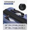 imageECOHUB Hardside Expandable Carry On Luggage 20quot Rolling Luggage 22x14x9 Airline Approved with Spinner Wheels ampamp TSA Lock Lightweight Small Hardshell Travel Suitcase Valises 20inch Carryon BlackBlue