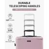 imageECOHUB Hardside Expandable Carry On Luggage 20quot Rolling Luggage 22x14x9 Airline Approved with Spinner Wheels ampamp TSA Lock Lightweight Small Hardshell Travel Suitcase Valises 20inch Carryon BlackPink