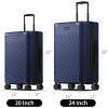 imageECOHUB Hardside Expandable Carry On Luggage 20quot Rolling Luggage 22x14x9 Airline Approved with Spinner Wheels ampamp TSA Lock Lightweight Small Hardshell Travel Suitcase Valises 20inch Carryon BlackBlue