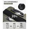 imageECOHUB Hardside Expandable Carry On Luggage 20quot Rolling Luggage 22x14x9 Airline Approved with Spinner Wheels ampamp TSA Lock Lightweight Small Hardshell Travel Suitcase Valises 20inch Carryon BlackGreen