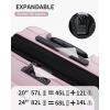 imageECOHUB Hardside Expandable Carry On Luggage 20quot Rolling Luggage 22x14x9 Airline Approved with Spinner Wheels ampamp TSA Lock Lightweight Small Hardshell Travel Suitcase Valises 20inch Carryon BlackPink