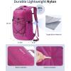 imageECOHUB Hiking Backpack 30L Travel Backpack Lightweight Casual Daypack Water Resistant Camping Bag Outdoor Sports Back pack for Men WomenRose Red