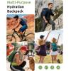 imageECOHUB Hydration Backpack for Men Women 20L Lightweight Hiking Daypack Cycling Backpack with 2L Water Bladder Insulated Hydration Pack with Waist PackPacific Teal