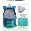 imageECOHUB Hydration Backpack for Men Women 20L Lightweight Hiking Daypack Cycling Backpack with 2L Water Bladder Insulated Hydration Pack with Waist PackPacific Teal