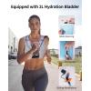 imageECOHUB Running Hydration Vest BackpackLightweight Breathable Pack with 2L Water Bladder Bag Daypack for Hiking Trail Running Cycling Race Marathon for Women MenGrey