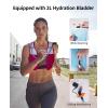 imageECOHUB Running Hydration Vest BackpackLightweight Breathable Pack with 2L Water Bladder Bag Daypack for Hiking Trail Running Cycling Race Marathon for Women MenRed