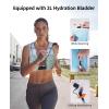imageECOHUB Running Hydration Vest BackpackLightweight Breathable Pack with 2L Water Bladder Bag Daypack for Hiking Trail Running Cycling Race Marathon for Women MenGreen
