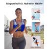 imageECOHUB Running Hydration Vest BackpackLightweight Breathable Pack with 2L Water Bladder Bag Daypack for Hiking Trail Running Cycling Race Marathon for Women MenBlue