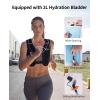 imageECOHUB Running Hydration Vest BackpackLightweight Breathable Pack with 2L Water Bladder Bag Daypack for Hiking Trail Running Cycling Race Marathon for Women MenBlack