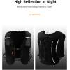 imageECOHUB Running Hydration Vest BackpackLightweight Breathable Pack with 2L Water Bladder Bag Daypack for Hiking Trail Running Cycling Race Marathon for Women MenBlack