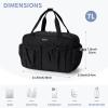 imageECOHUB Small Gym Bag for Women Mini Gym Duffle Bag with Wet Compartment Bowknot Sports Bag Cute Gym Tote Bag Dance Yoga Workout Travel Bags BlackBlack