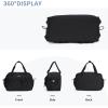 imageECOHUB Small Gym Bag for Women Mini Gym Duffle Bag with Wet Compartment Bowknot Sports Bag Cute Gym Tote Bag Dance Yoga Workout Travel Bags BlackBlack