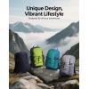 imageECOHUB Small Hiking Backpack for Men Women 20L Lightweight Travel Backpacks Water Resistant Camping Cycling Hiking DaypackGreen
