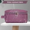 imageECOHUB Toiletry Bag for Men Travel Dopp Kit Water Resistant Small Shaving Kit Wash Bag Toiletry Organizer for Traveling Separate Dry Wet ampamp Toothbrush Pocket Wide Open Black2Pink2