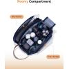 imageECOHUB Toiletry Bag for Men Travel Essentials Toiletries Bag WaterResistant Shaving Dopp Kit WideOpen Dual Zipper Cosmetic Makeup Organizer Bag Fit Full Size Toiletries BlackNavy Blue