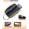 imageECOHUB Toiletry Bag for Men Travel Essentials Toiletries Bag WaterResistant Shaving Dopp Kit WideOpen Dual Zipper Cosmetic Makeup Organizer Bag Fit Full Size Toiletries BlackOlive Yellow
