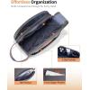 imageECOHUB Toiletry Bag for Men Travel Essentials Toiletries Bag WaterResistant Shaving Dopp Kit WideOpen Dual Zipper Cosmetic Makeup Organizer Bag Fit Full Size Toiletries BlackGrey