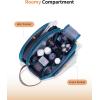 imageECOHUB Toiletry Bag for Men Travel Essentials Toiletries Bag WaterResistant Shaving Dopp Kit WideOpen Dual Zipper Cosmetic Makeup Organizer Bag Fit Full Size Toiletries BlackBlue Green