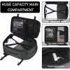 imageECOHUB Travel Backpack 18x14x8 Spirit Airlines Personal Item Bag Carry On Backpack 13 Pockets Large Work Casual Daypack for men Airline Approved Waterproof Gym Backpack with Charging Port Light GreyGraygreen