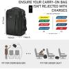 imageECOHUB Travel Backpack 18x14x8 Spirit Airlines Personal Item Bag Carry On Backpack 13 Pockets Large Work Casual Daypack for men Airline Approved Waterproof Gym Backpack with Charging Port Light GreyGraygreen