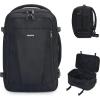 imageECOHUB Travel Backpack 18x14x8 Spirit Airlines Personal Item Bag Carry On Backpack 13 Pockets Large Work Casual Daypack for men Airline Approved Waterproof Gym Backpack with Charging Port Light GreyBlack