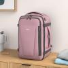 imageECOHUB Travel Backpack 18x14x8 Spirit Airlines Personal Item Bag Carry On Backpack 13 Pockets Large Work Casual Daypack for men Airline Approved Waterproof Gym Backpack with Charging Port Light GreyPink