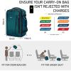 imageECOHUB Travel Backpack 18x14x8 Spirit Airlines Personal Item Bag Carry On Backpack 13 Pockets Large Work Casual Daypack for men Airline Approved Waterproof Gym Backpack with Charging Port Light GreyGreen